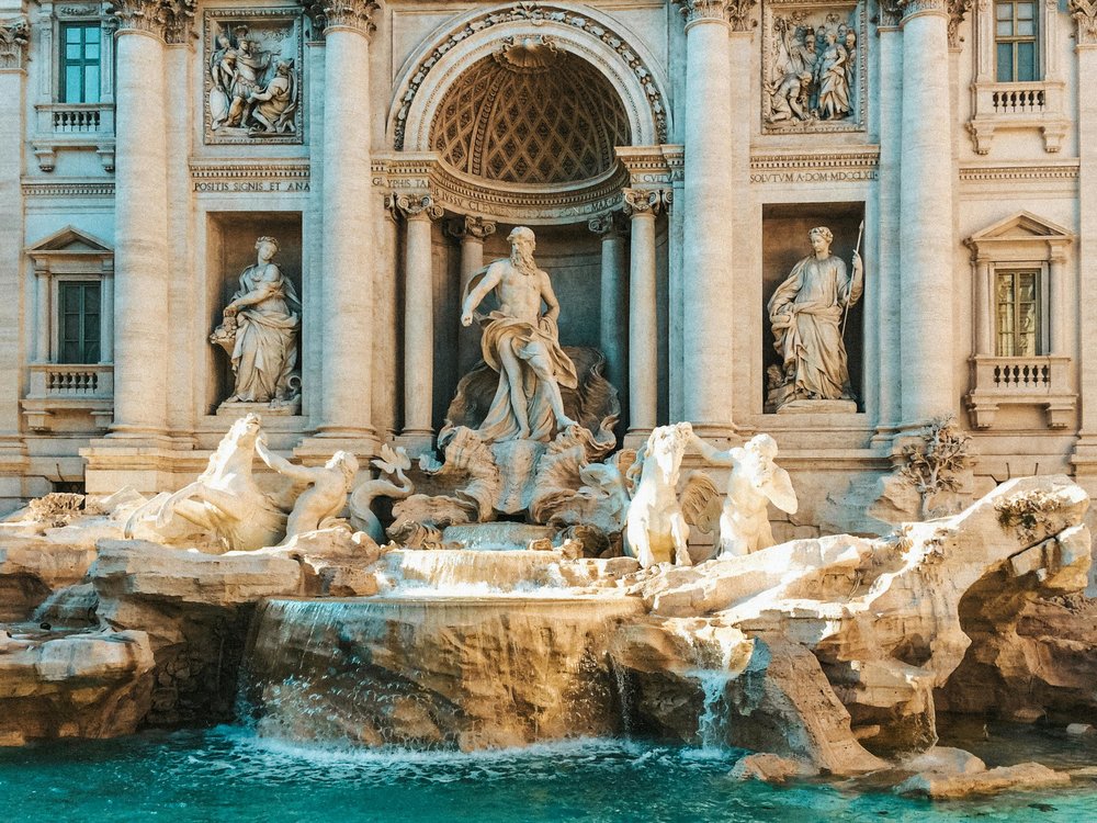Iconic Trevi Fountain in Rome | Photo Credits: Ezgi Kaya on Pexels