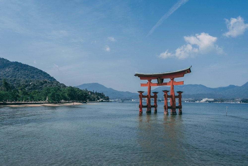 Scenic view of Miyajima Island