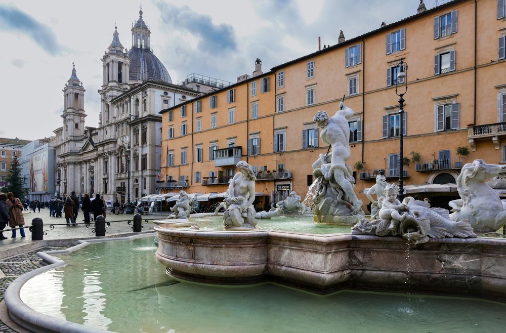 Piazza Navona, a lively square in Rome | Photo Credits: Magda Ehlers on Pexels