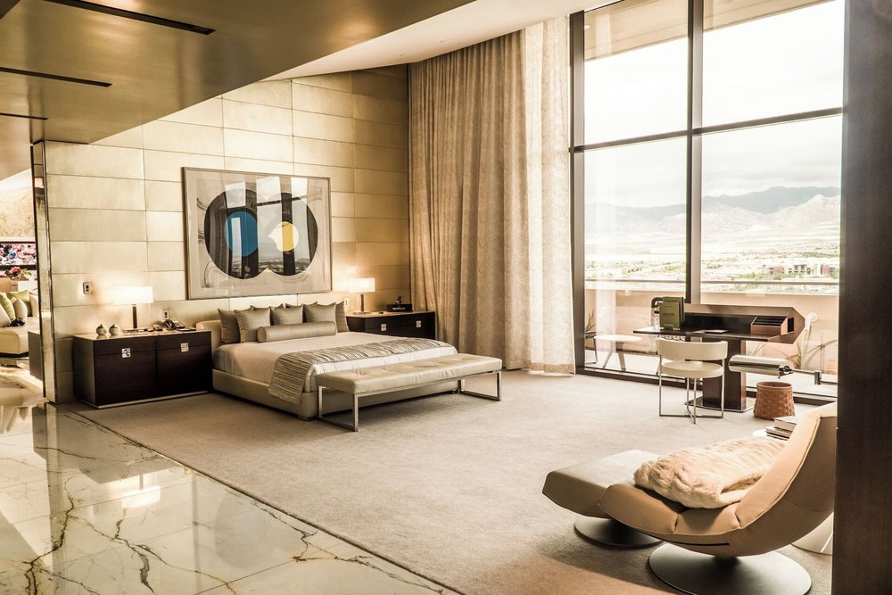 A spacious suite inside Red Rock Casino Resort