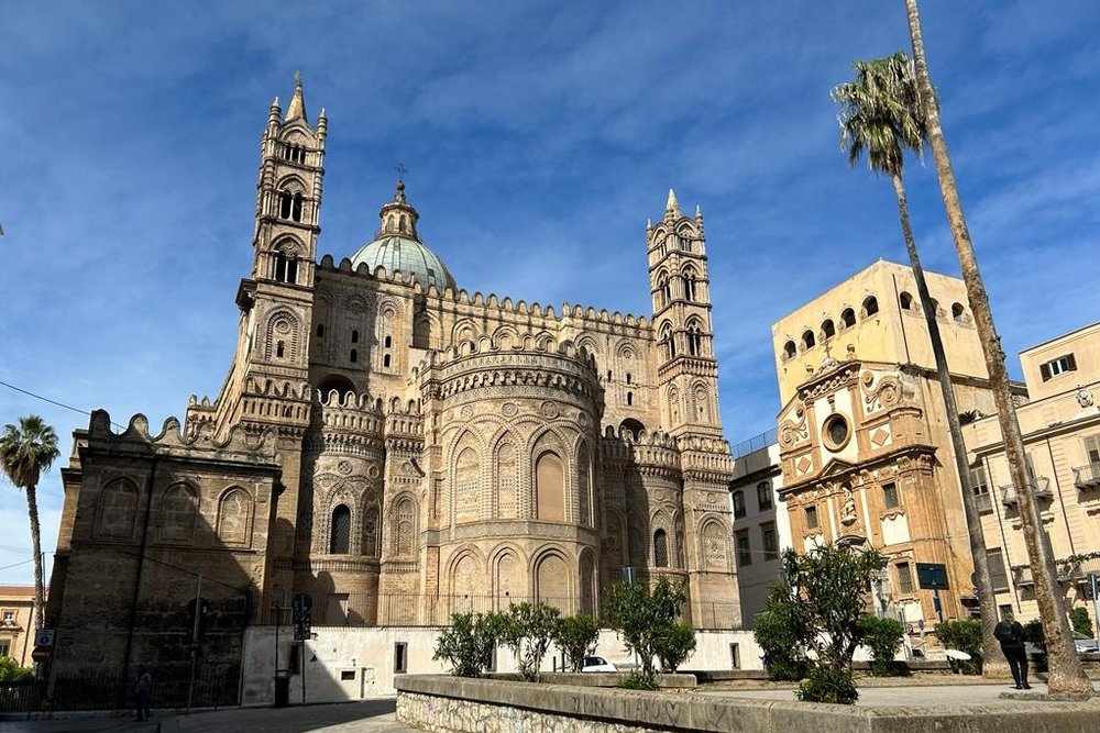 Palermo Cathedral showcasing Sicily’s rich cultural mix