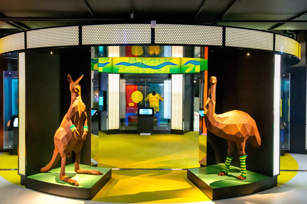 Australian Sports Museum exhibits at Melbourne Cricket Ground
