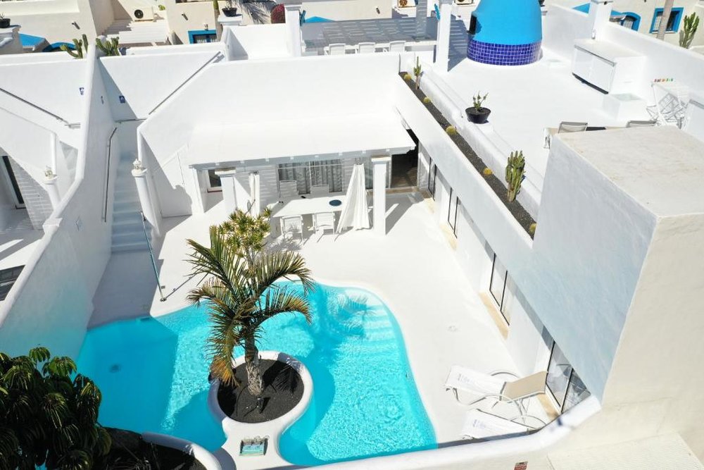 White luxury villa with private pool at Villas Veaco Bahiazul in Fuerteventura
