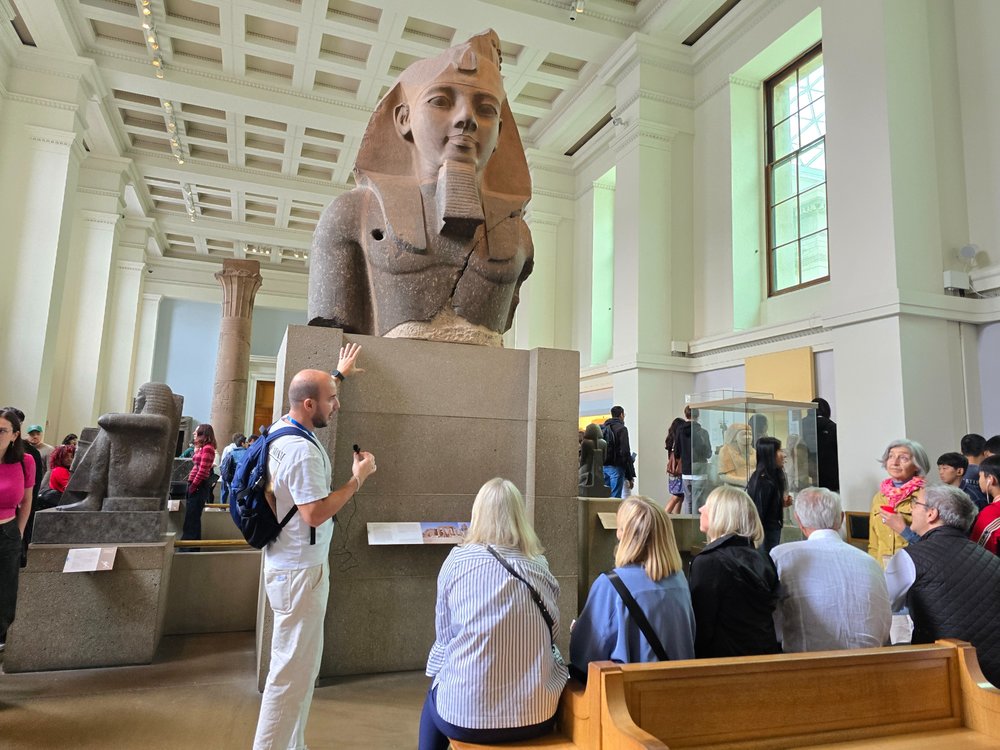 Ancient Egyptian artifacts in the British Museum, London