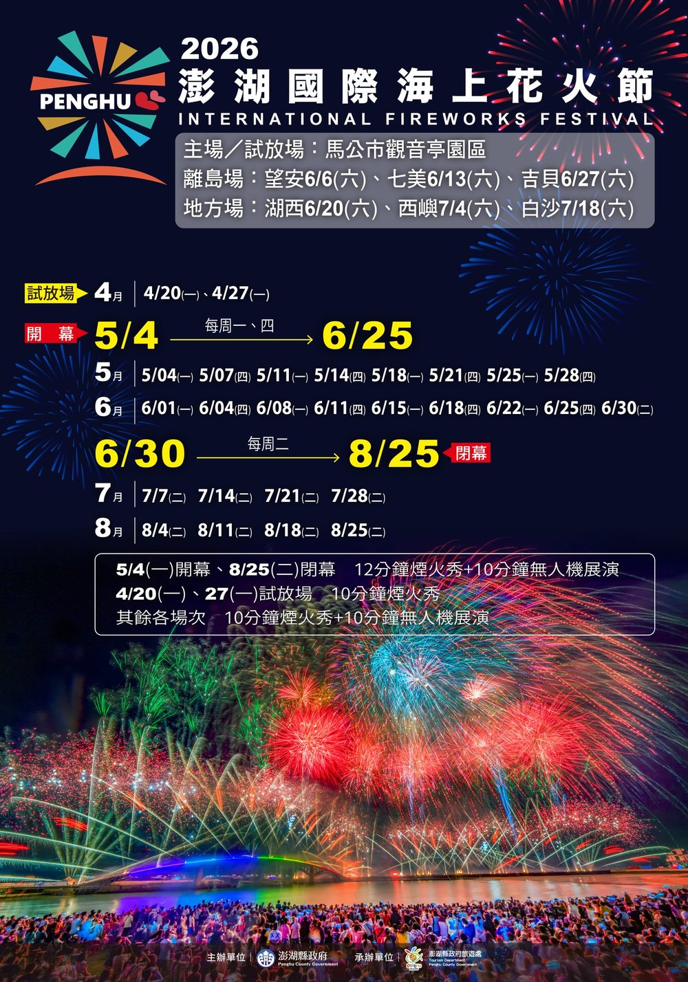2026澎湖花火節時刻表