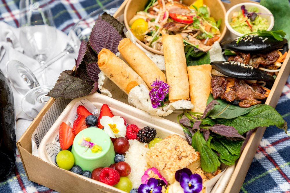Picnic box by Luke Nguyen at Royal Botanic Gardens in Melbourne