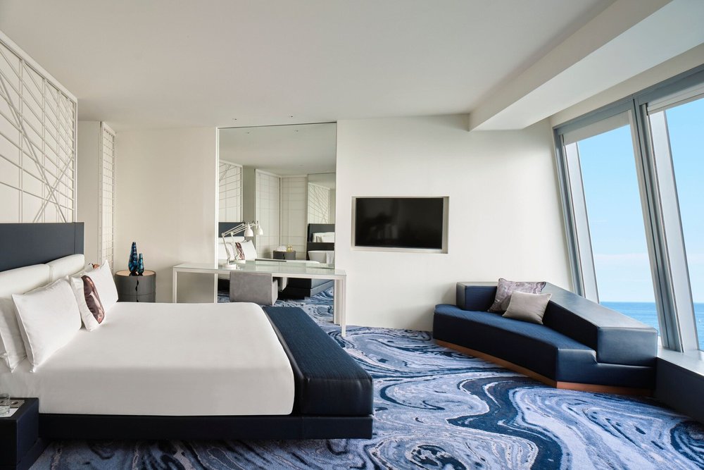 Sleek rooms at W Barcelona