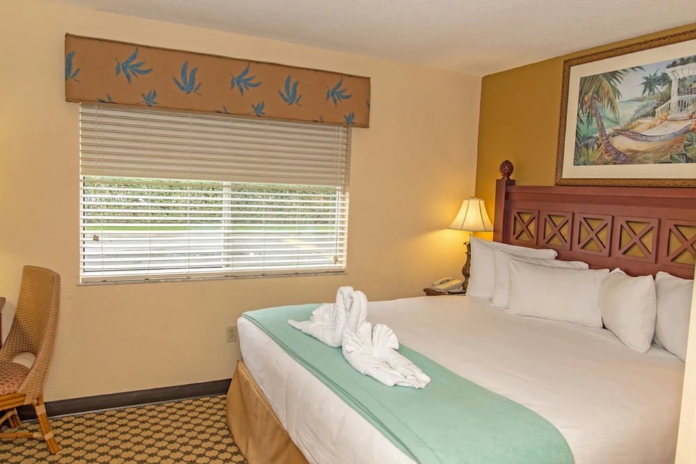 Bright and airy room at Westgate Leisure Resort with beds and modern furniture