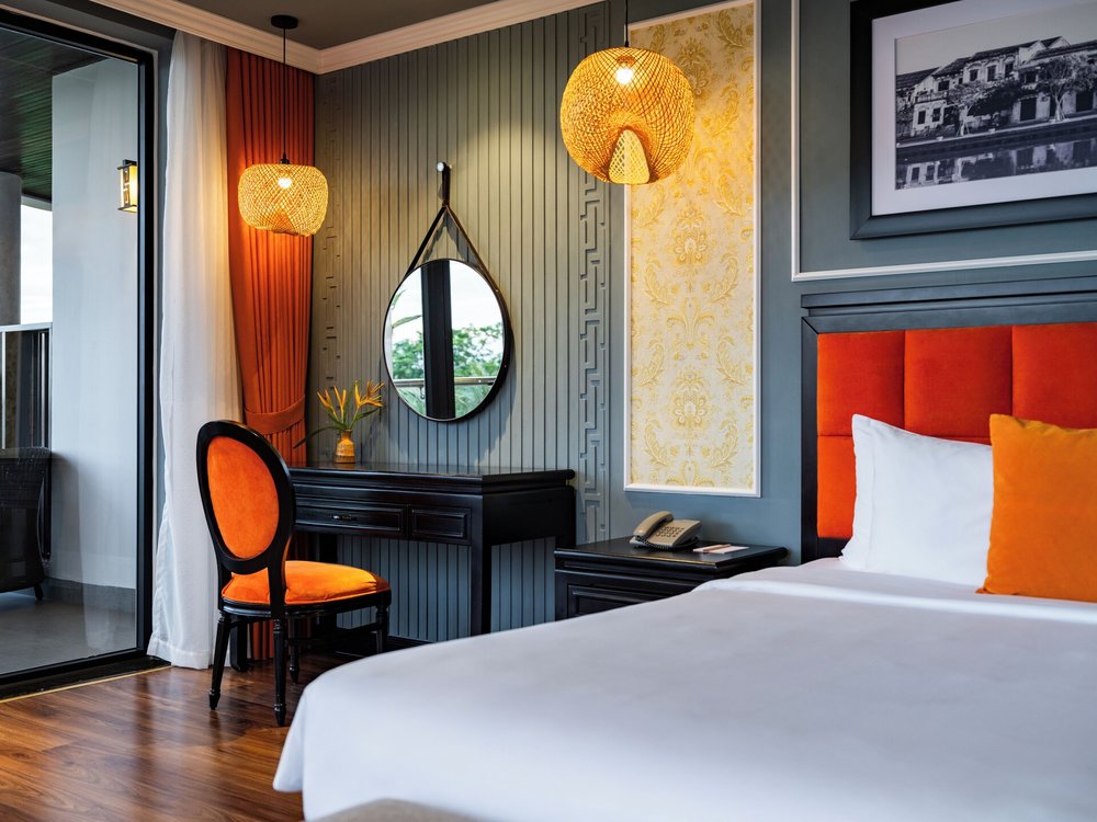 Deluxe river balcony view at Bel Marina Hoi An Resort