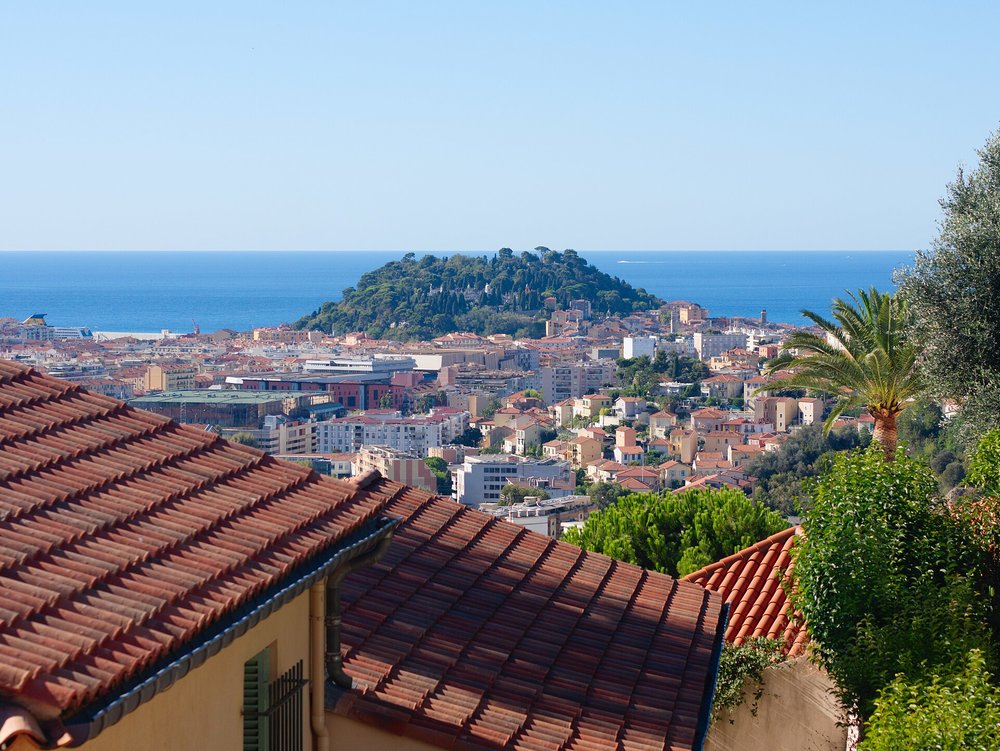Overlooking Cannes with the sparkling Mediterranean and beautiful beaches