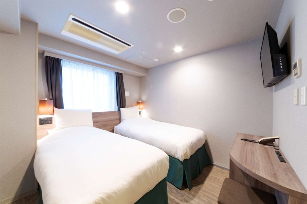 Twin bedroom at Best Western Hotel Fino Osaka Shinsaibashi near Dotonbori