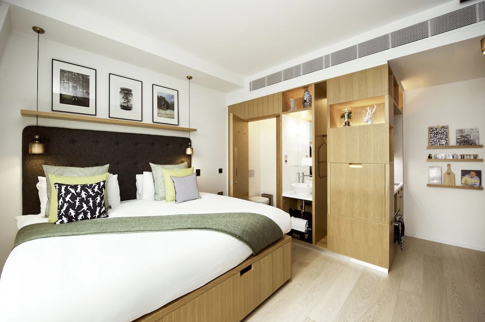 Modern family suite at Wilde Aparthotels London Covent Garden with cozy interiors