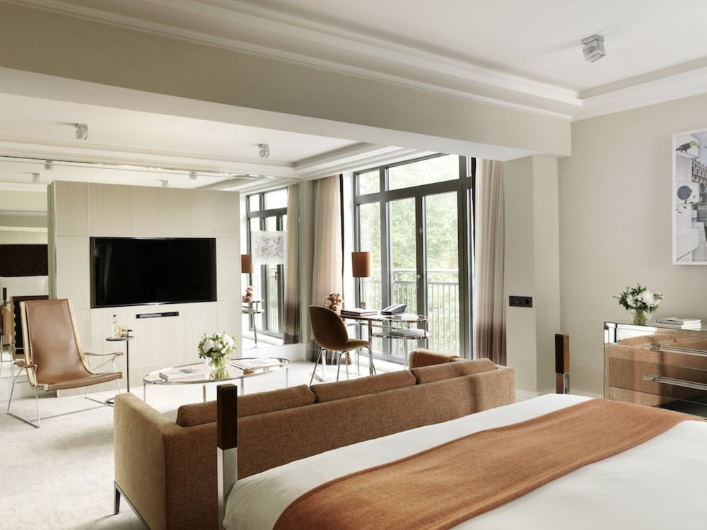 Stylish room at The Athenaeum Hotel & Residences, London, offering comfort and luxury