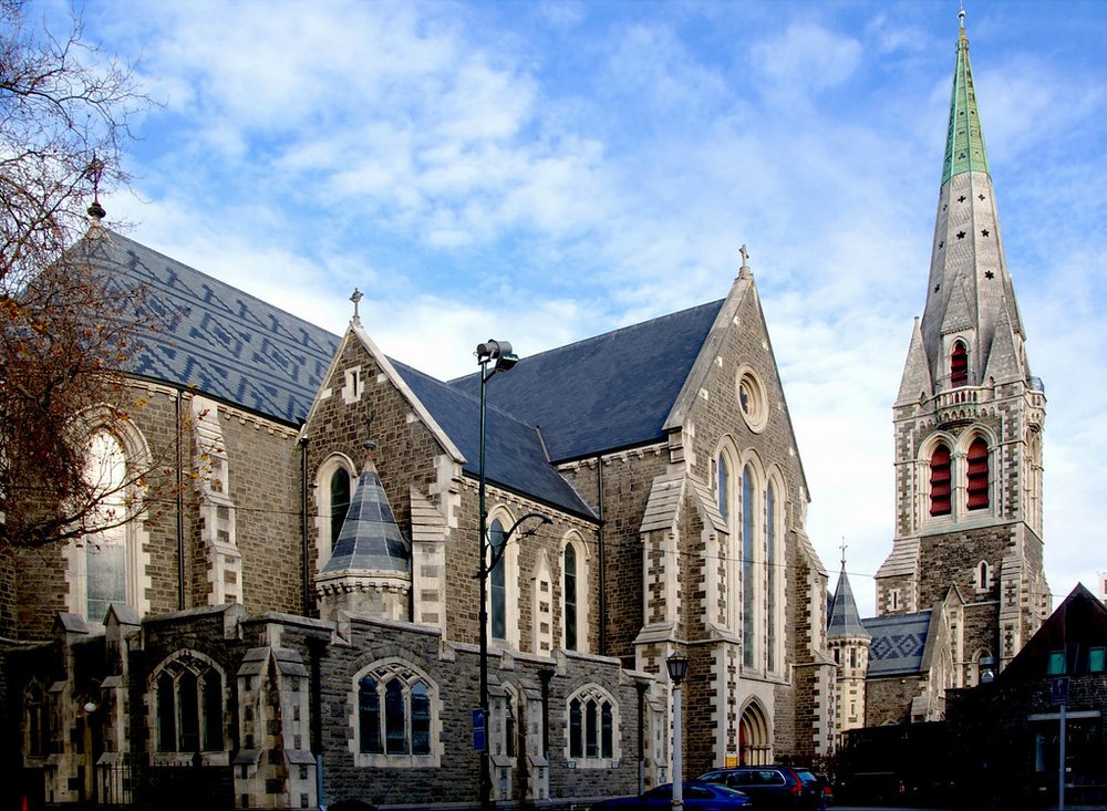 Gothic Revival exterior of Christchurch Cathedral in Cathedral Square | Photo Credit: Flickr