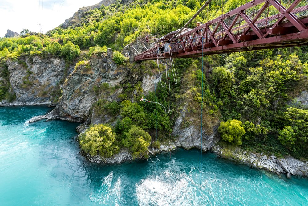Kawarau Suspension Bridge over turquoise river gorge | Photo Credit: Nick Kwan on Pexels