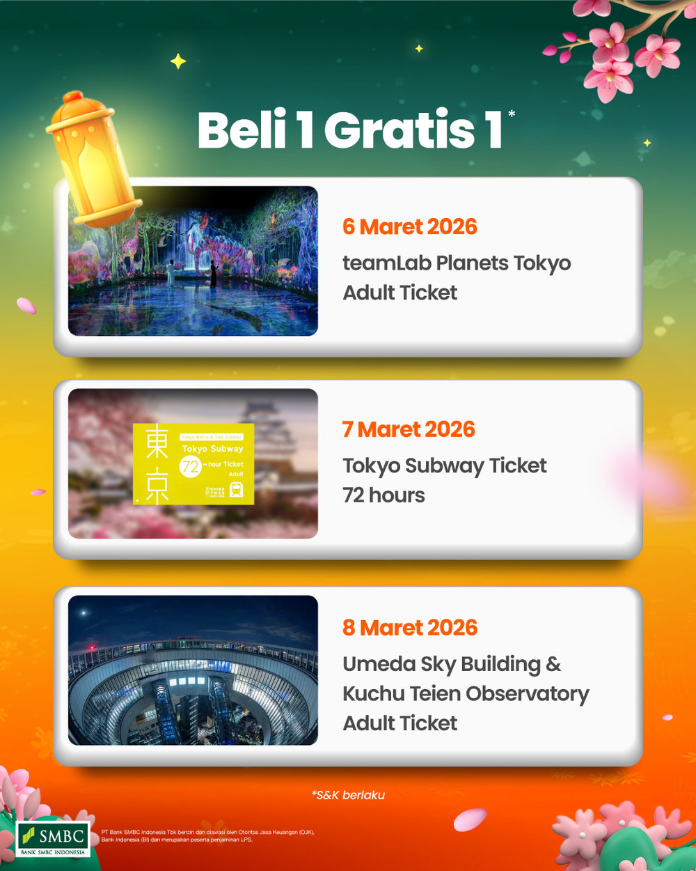 Jenius Online Travel Fest 2026 Beli 1 Gratis 1