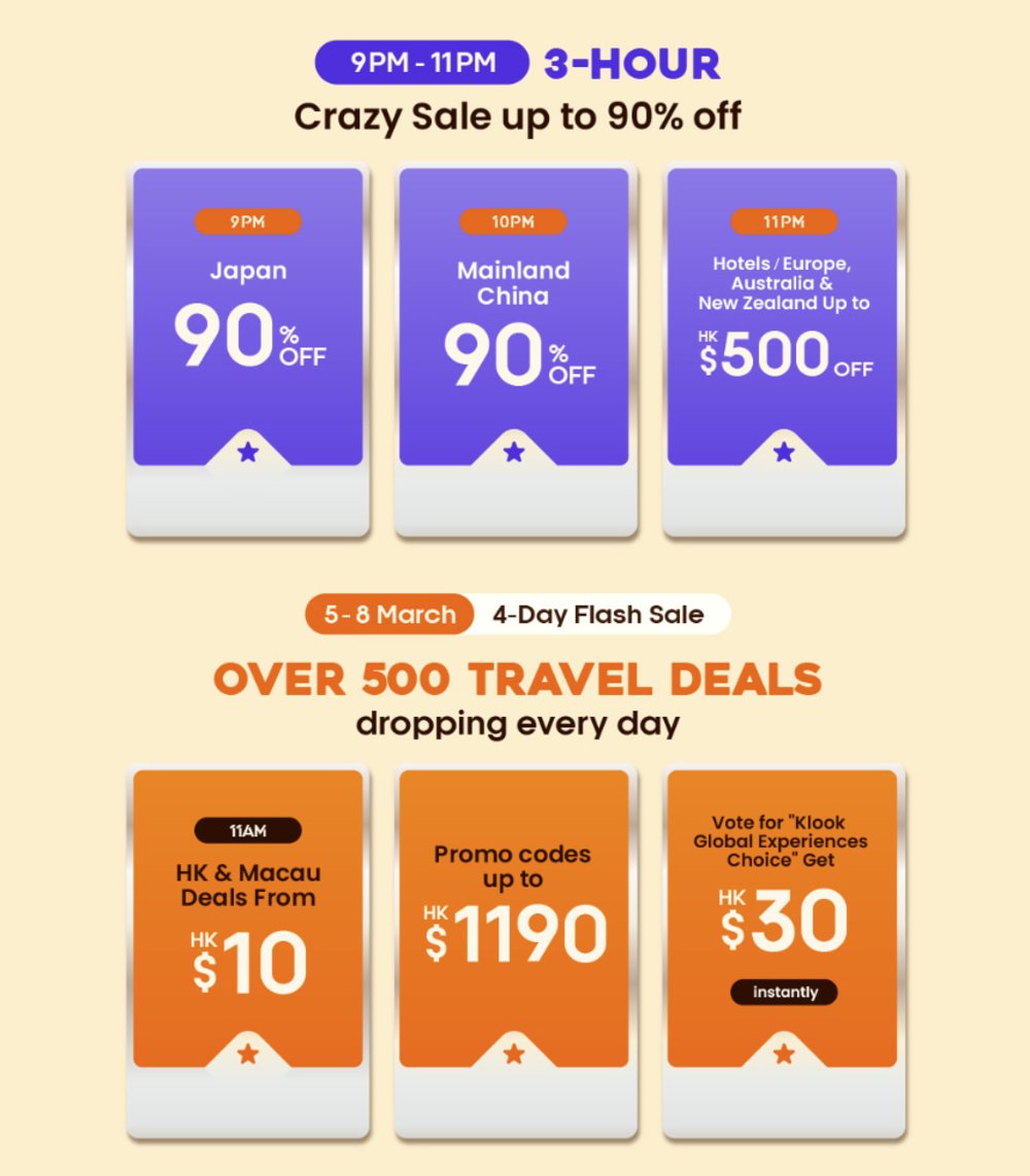 Klook promotion