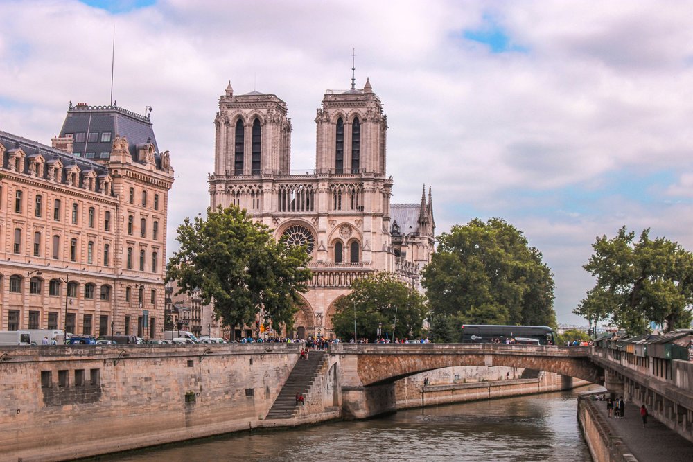 View of the Notre Dame and the Seine river
