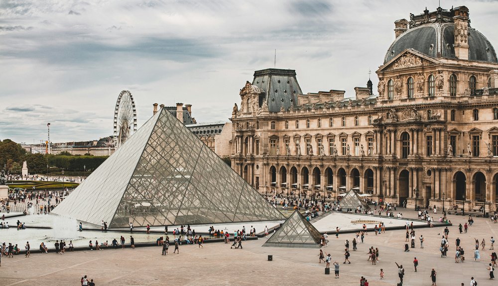 View of the Louvre Museum