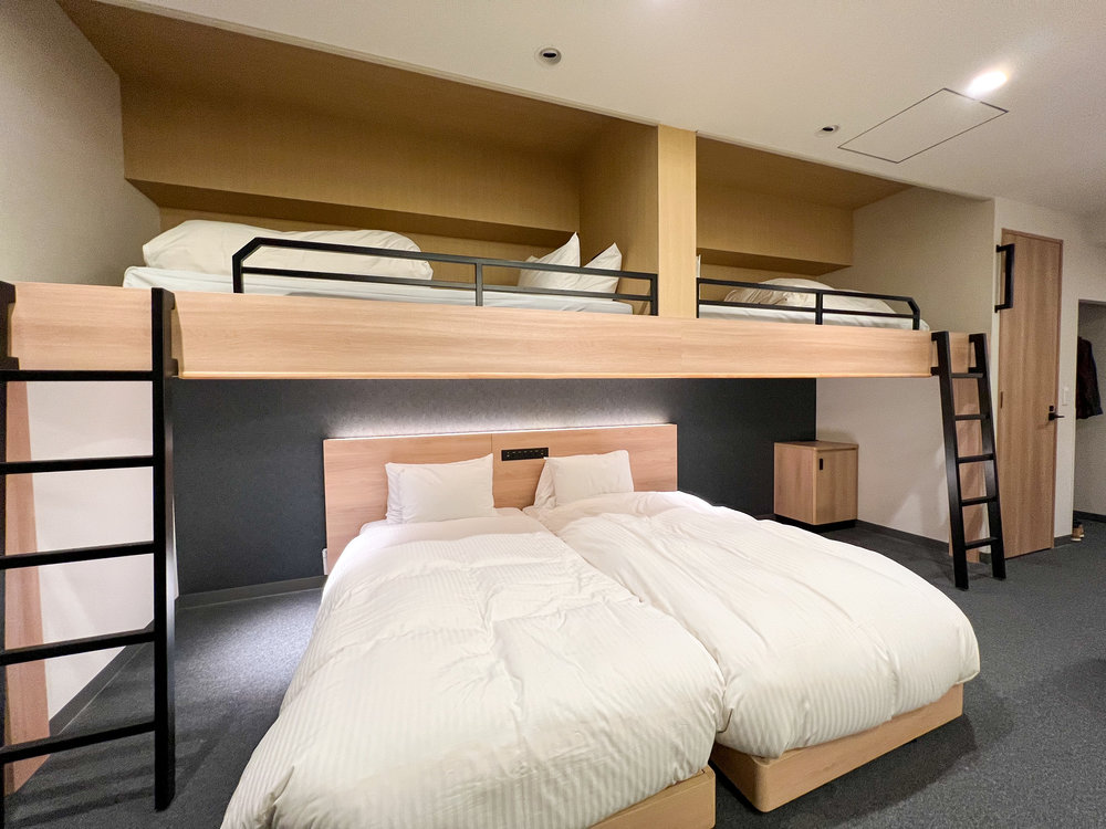 Modern family hotel room with bunk beds at Mimaru Osaka Namba