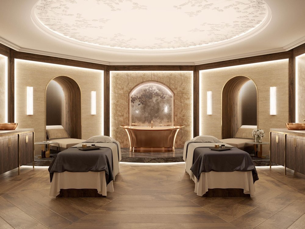  Elegant spa treatment room at Raffles London at The OWO