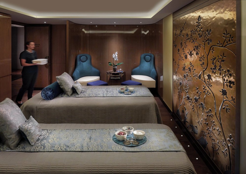  Luxury spa treatment room at Mandarin Oriental Hyde Park, London