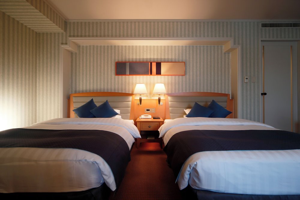 Elegant twin room interior at Hotel Nikko Nara near JR Nara Station