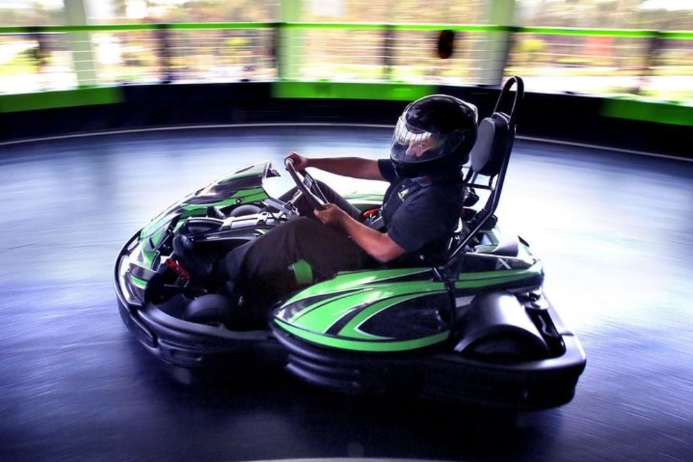 Go karting with your friends at Andretti Indoor Karting & Games