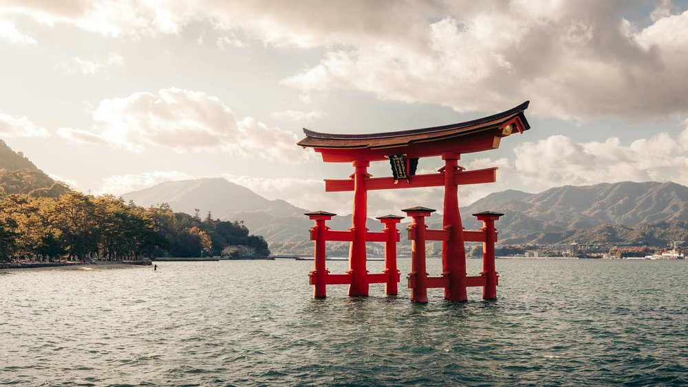 Floating Torii Gate at Itsukushima Shrine