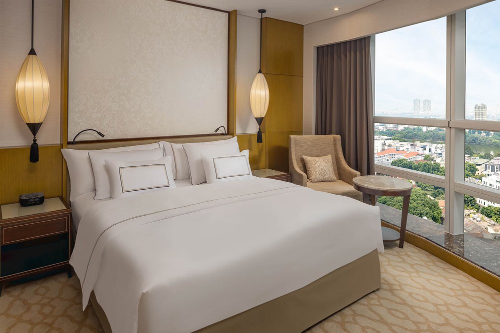  Spacious room with city views at Melia Hanoi Hotel