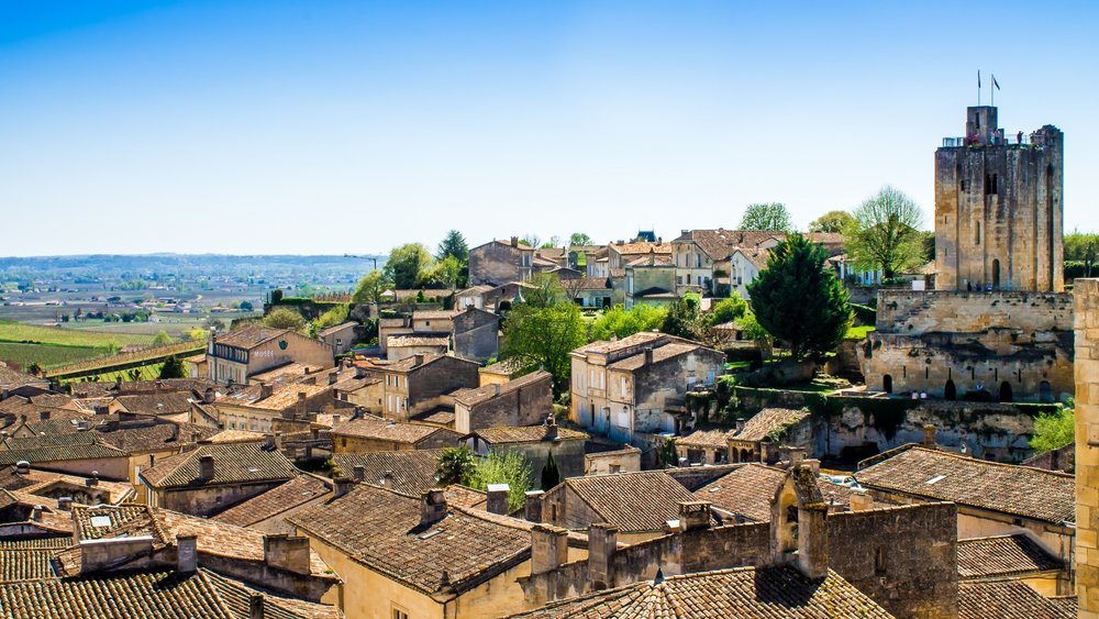 Saint-Émilion medieval village and vineyards near Bordeaux, a top wine tour destination