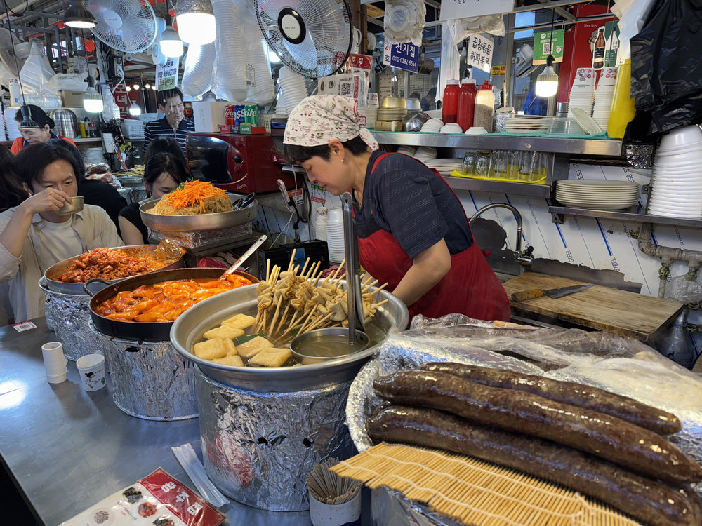 Gwangjang Market food stall