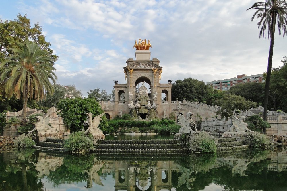 The beautiful Cascada Fountain in Ciutadella Park