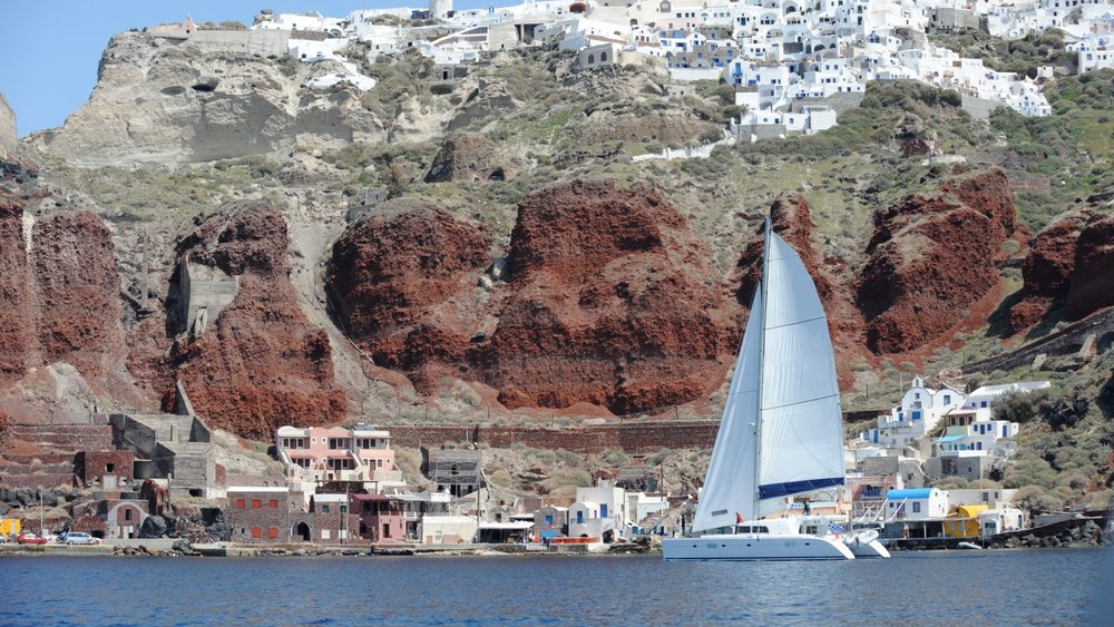 Santorini catamaran cruise