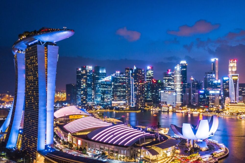 Buổi Tối: Ngắm Toàn Cảnh Thành Phố Từ Marina Bay Sands SkyPark