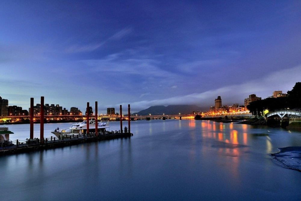 Buổi Chiều Ngắm Hoàng Hôn Tại Bến Cảng Dadaocheng Wharf