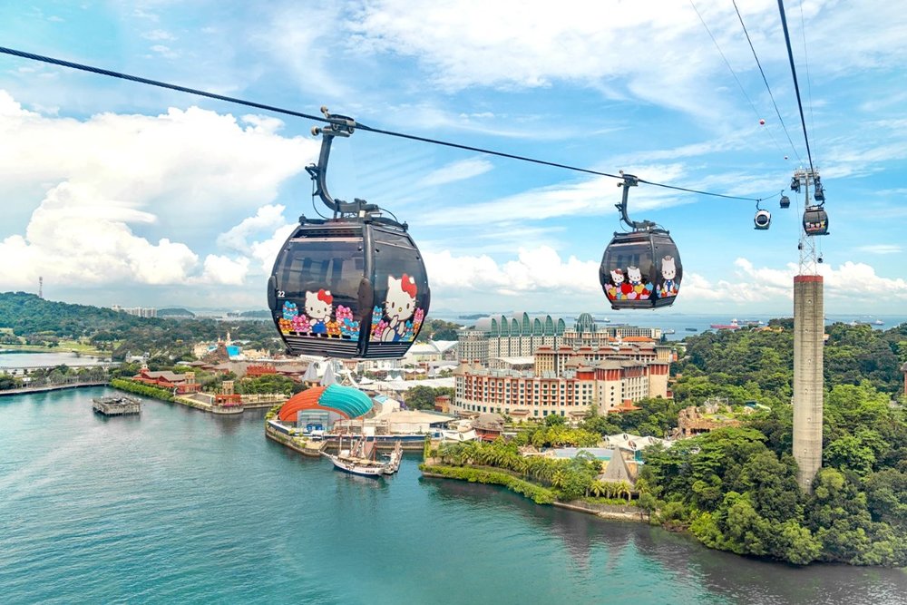 Ngắm Nhìn Toàn Cảnh Sentosa Trên Cáp Treo Singapore Cable Car