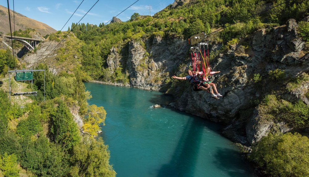 Adventure ziplining experience in Queenstown
