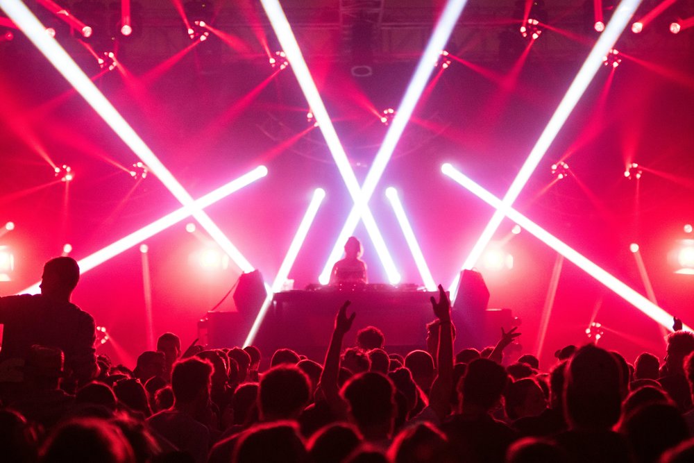 DJ playing for a huge crowd