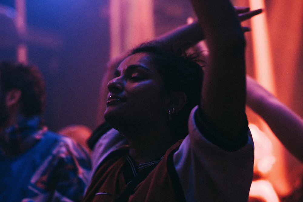 Woman dancing at the club