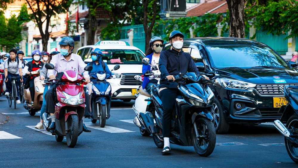 Motorbike taxis in Vietnam | Photo Credits: XT7 Core on Pexels