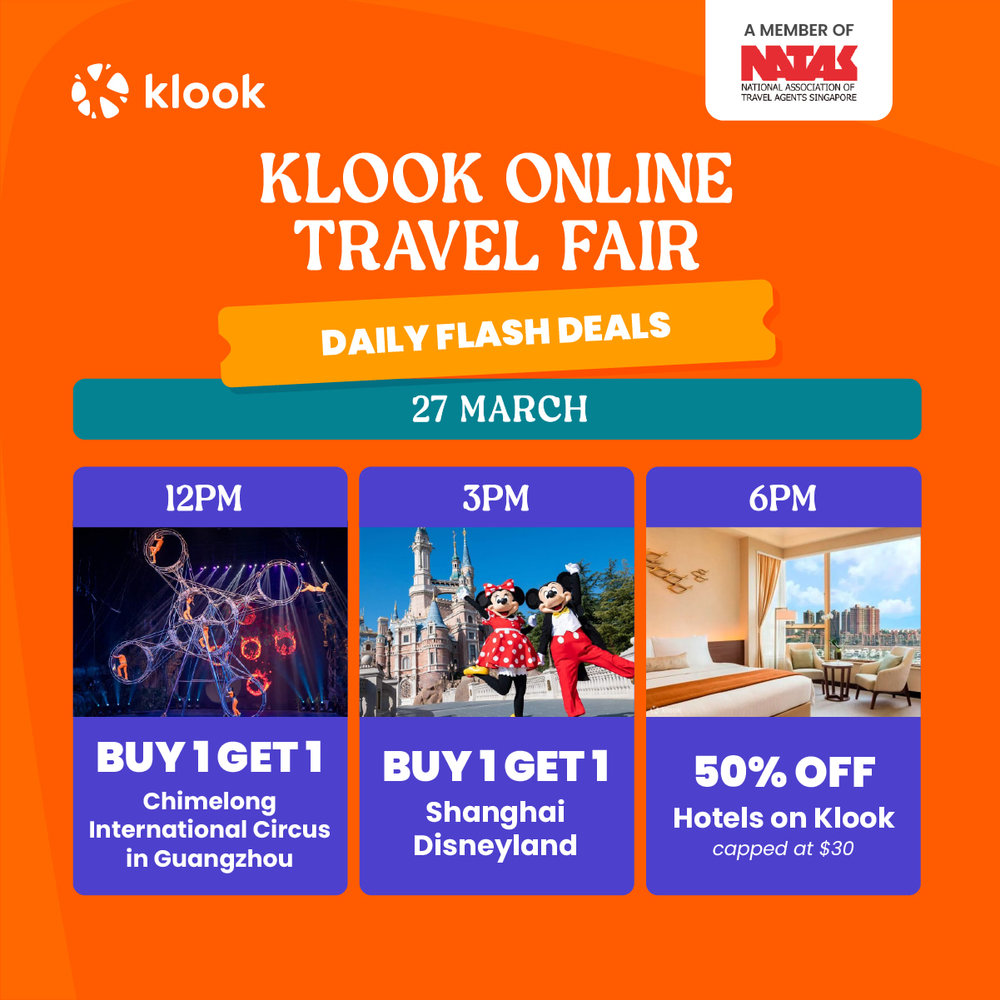 SG - klook online travel fair 2026