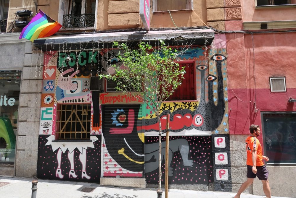 Colorful street art in Malasaña | Photo Credit: Flickr