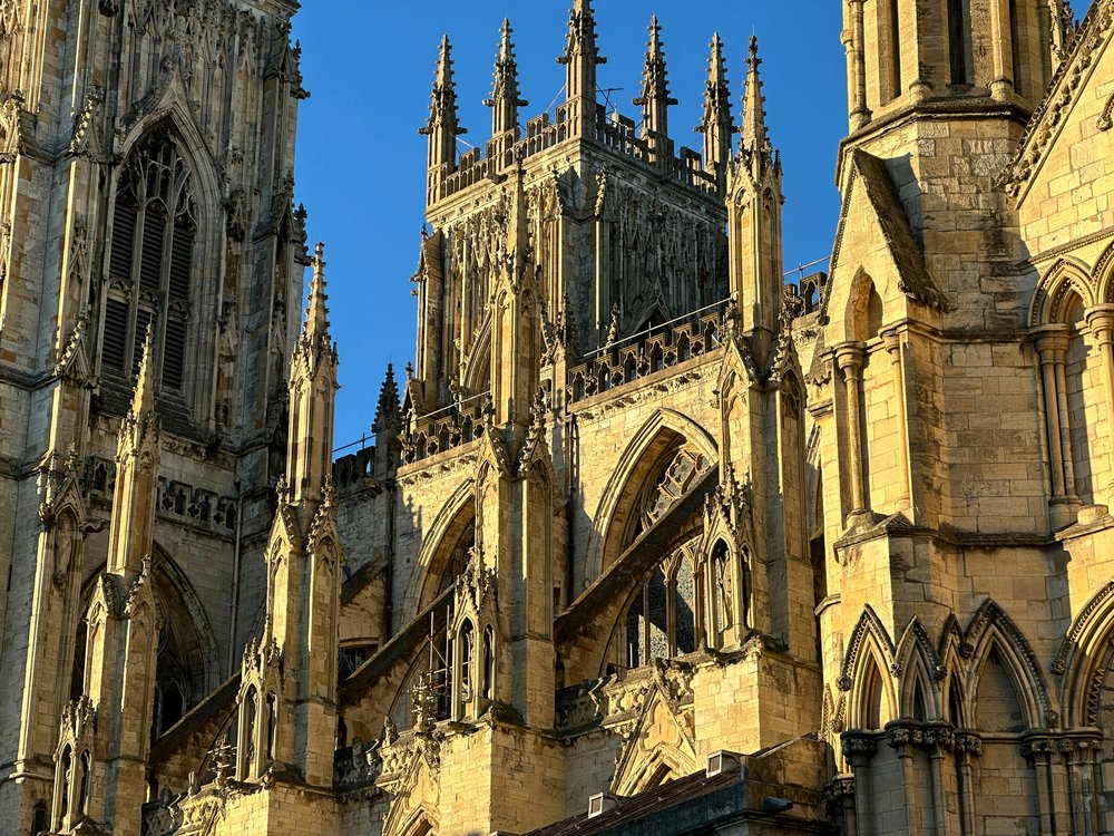 Stunning Gothic architecture of York Minster in England