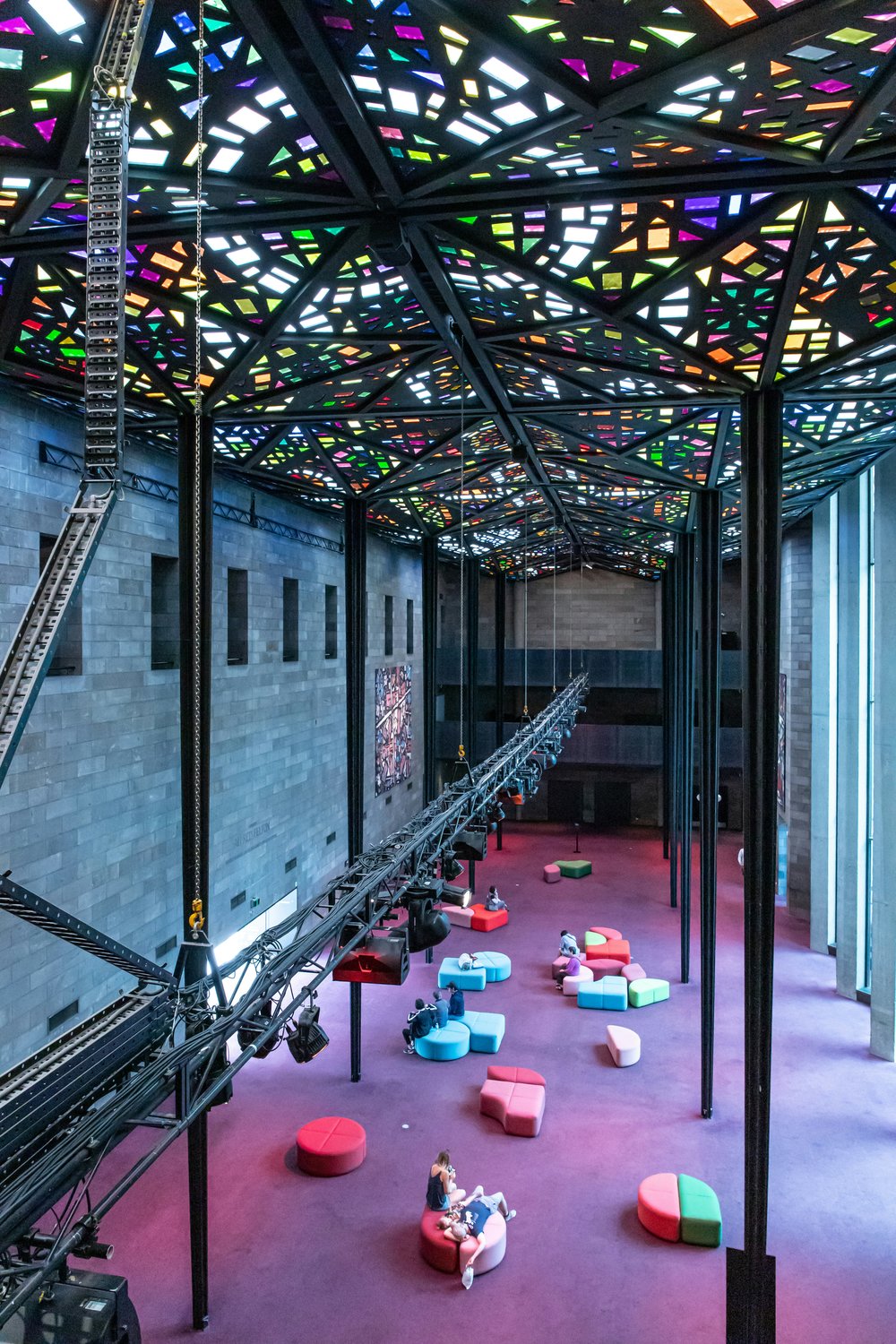 The famous stained glass ceiling of the National Gallery of Victoria / Photo credit: Mitchell Luo on Unsplash