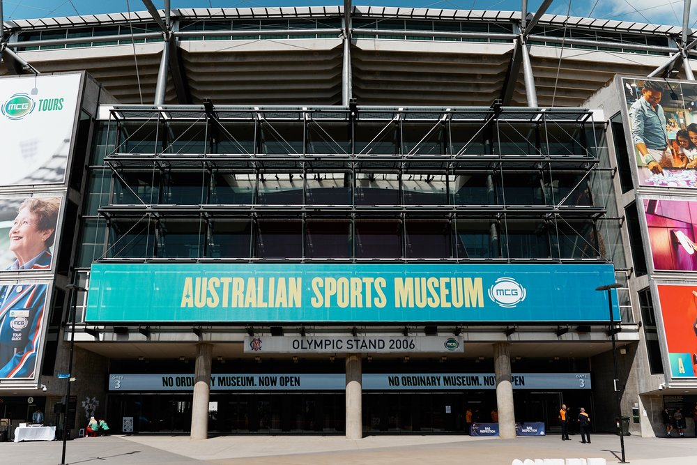 The grand entry to the Australian Sports Museum