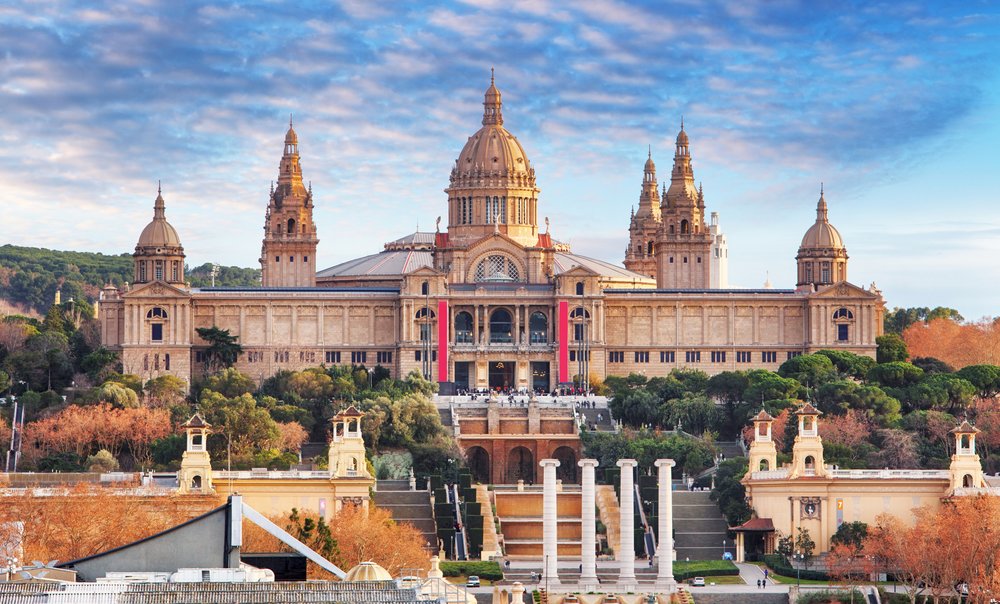 The exteriors of Museu Nacional d'Art de Catalunya
