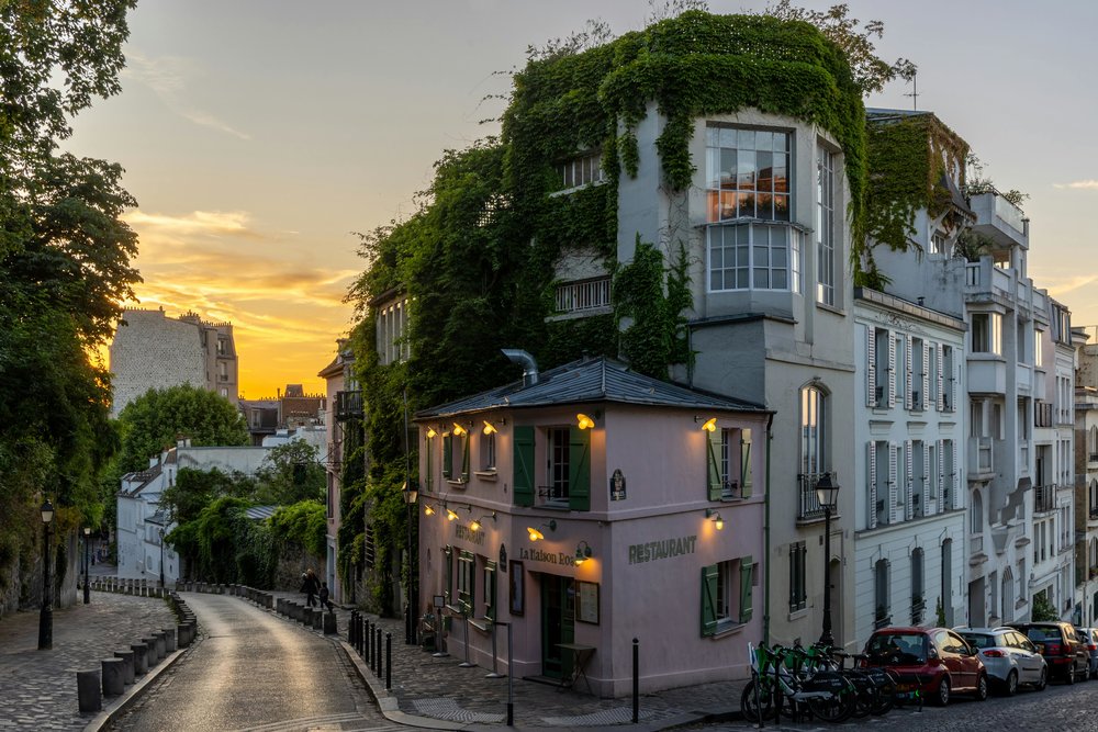 The sun setting over at Montmartre