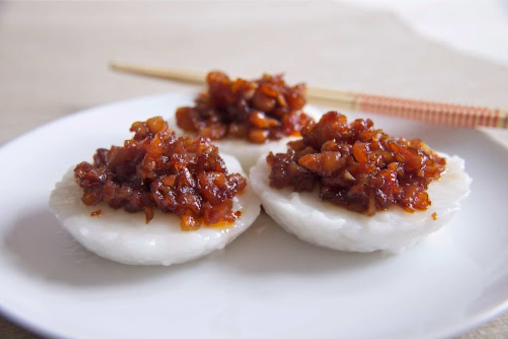 Chwee Kueh - Bánh Gạo Hấp Kiểu Singapore