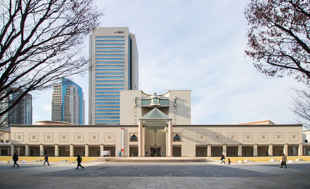 Yokohama Museum of Art exterior with modern buildings in Japan